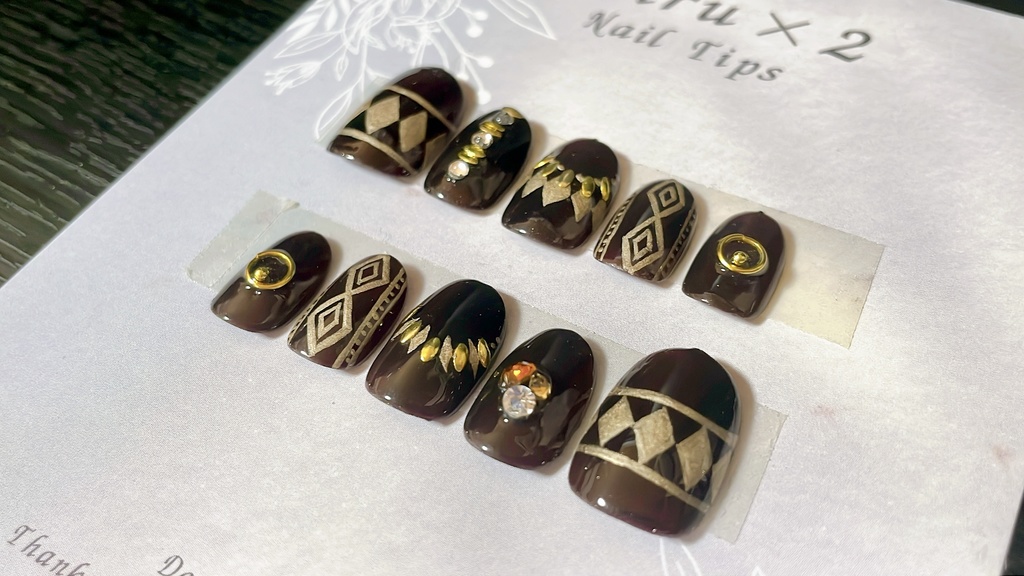 【twst】レオナ(百獣の装束)_概念ネイル