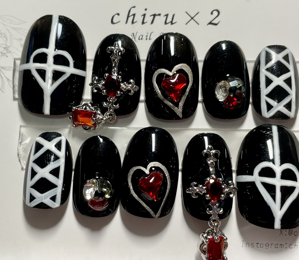 【twst】ハーツラビュル・ハロウィン衣装_概念ネイル