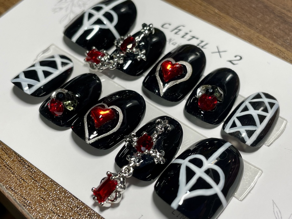 【twst】ハーツラビュル・ハロウィン衣装_概念ネイル