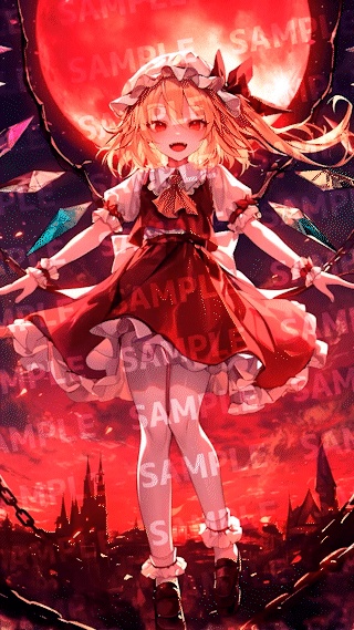 【Android用｜8000pxHD動く壁紙】フランドールスカーレット