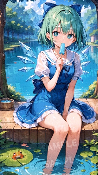 【Android用|8000pxHD動く壁紙】チルノ