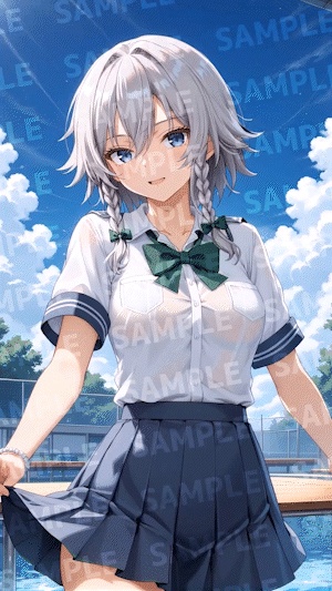 【Android用|8000pxHD動く壁紙】十六夜咲夜 学生服Ver