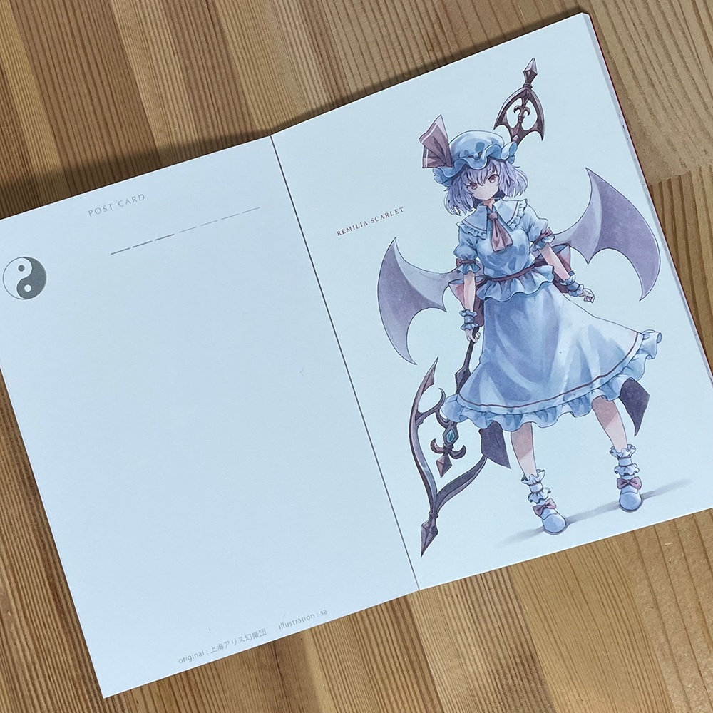 Touhou Project fan art POST CARD BOOK