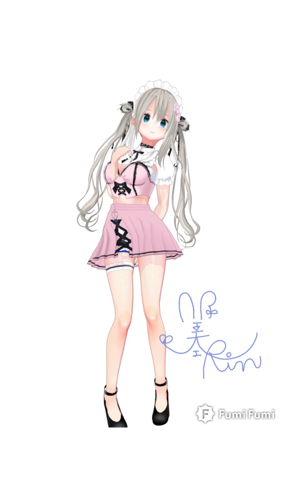 美空りんクリティカルガール衣装スマホ用壁紙写真集1