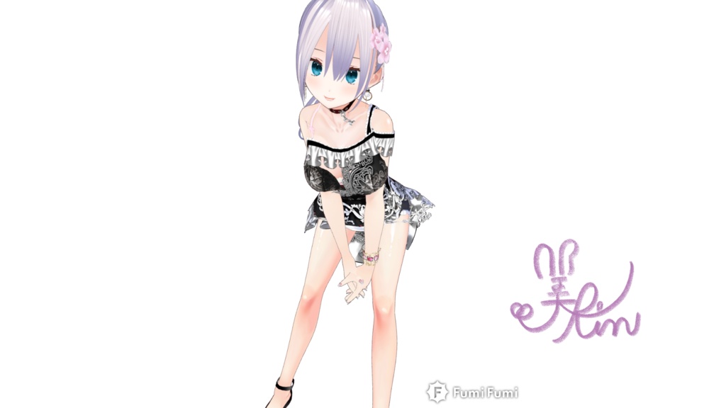 美空りん初期アバターサキュバス写真集その2※5枚入り＋サイン入り写真付き