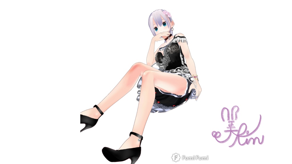 美空りん初期アバターサキュバス写真集その7※5枚入り＋サイン入り写真付き