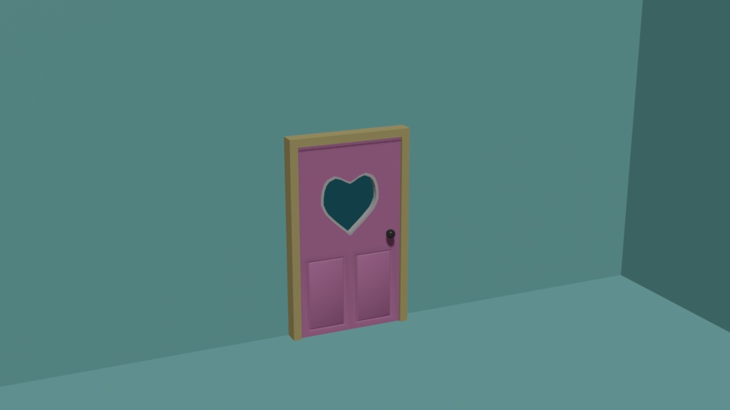 Heart windowed Door