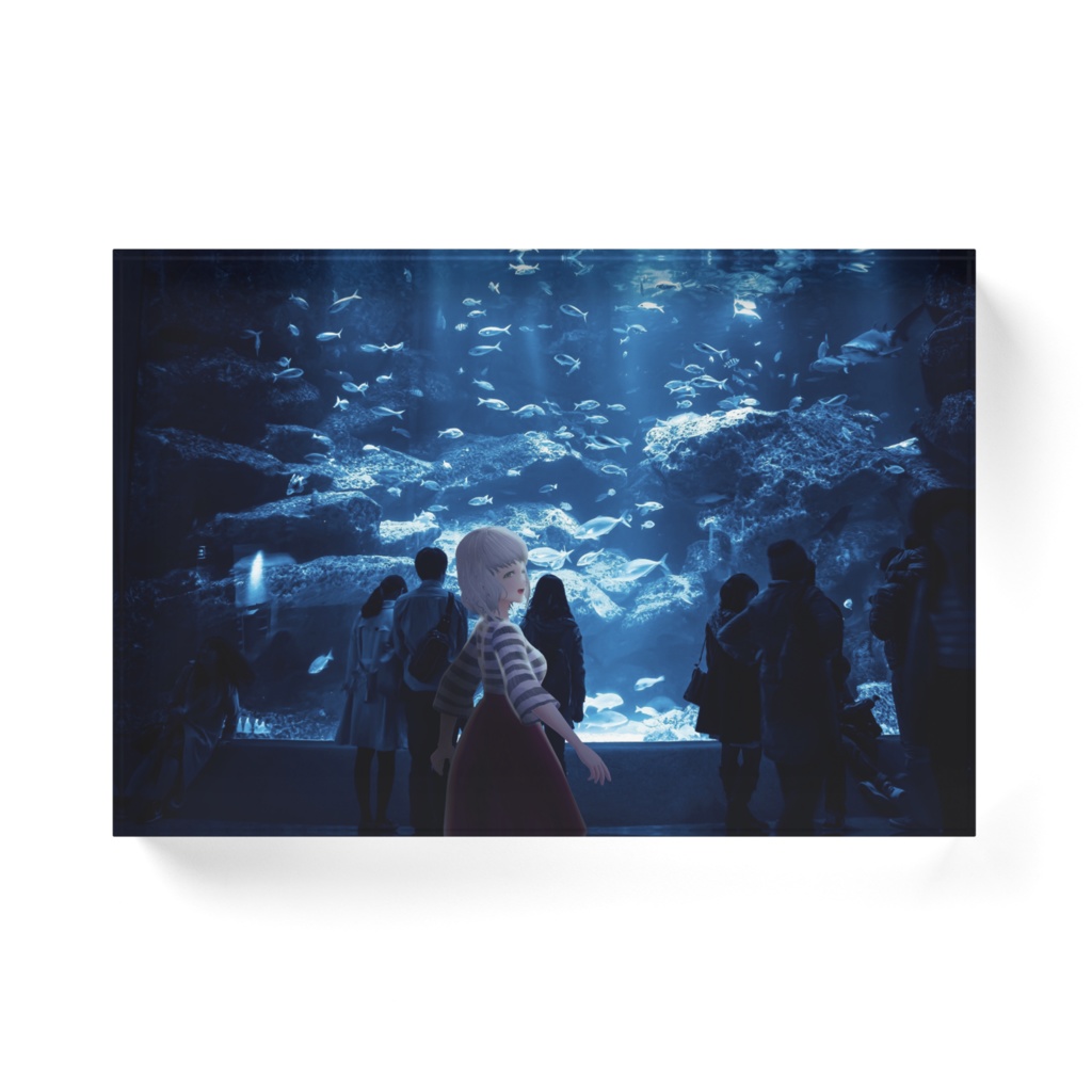 かすみ水族館アクリルブロック