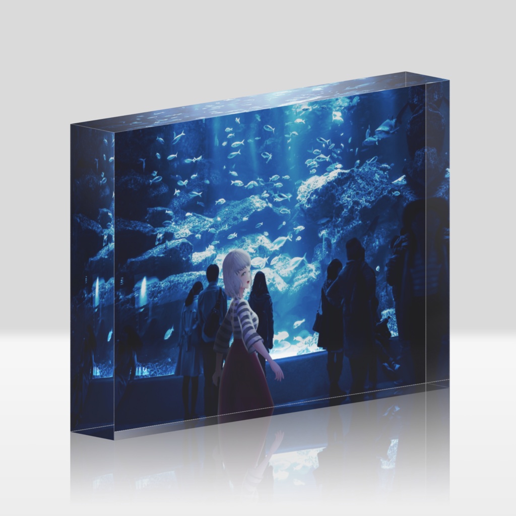 かすみ水族館アクリルブロック