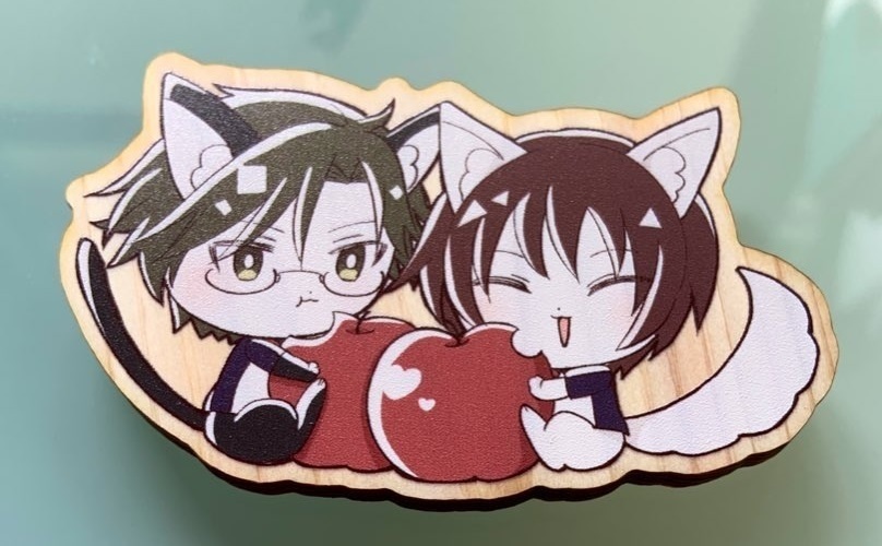 塚不二猫リンゴマグネット