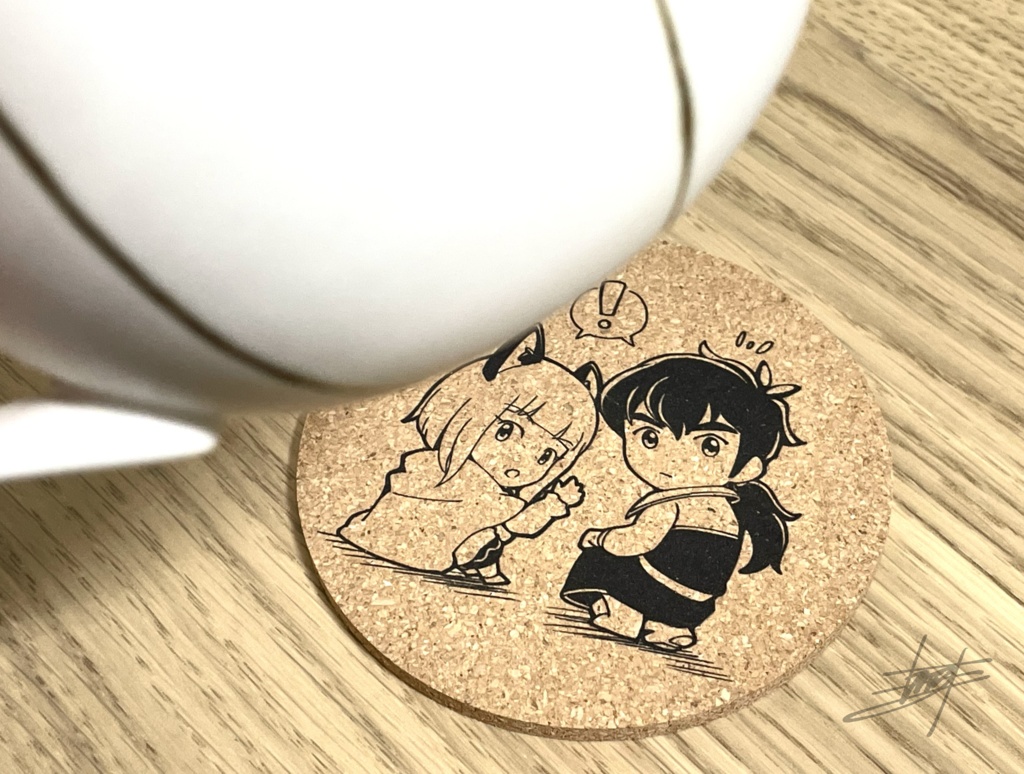 【非公式】コルクコースター ずぶぬれ&ないしょ話