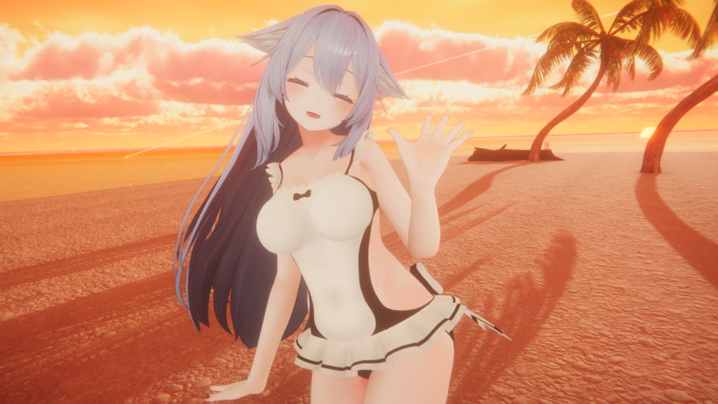 【桔梗用】メイド水着 / Maid Swimsuit for Kikyo