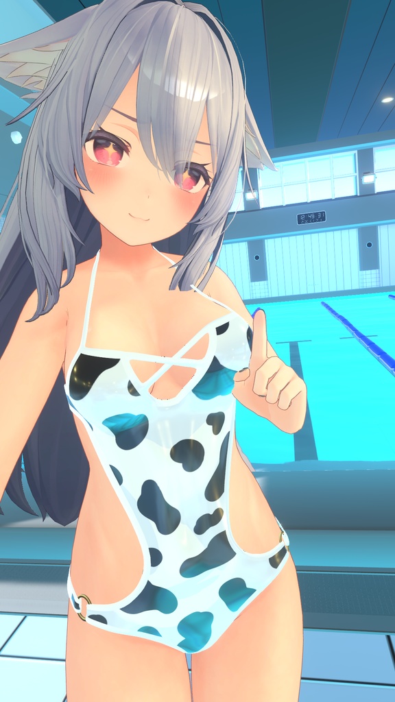【桔梗用】ワンピース牛水着 / One-piece Cow Swimsuit for Kikyo