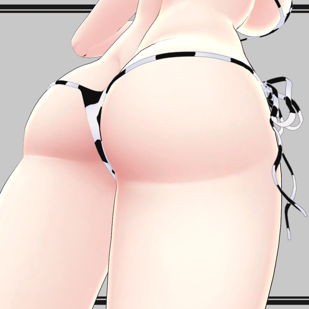【竜胆用】牛のビキニとカラー / Cow Bikini and Collar for Rindo