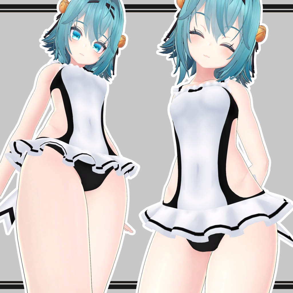 【竜胆用】メイド水着 / Maid Swimsuit for Rindo