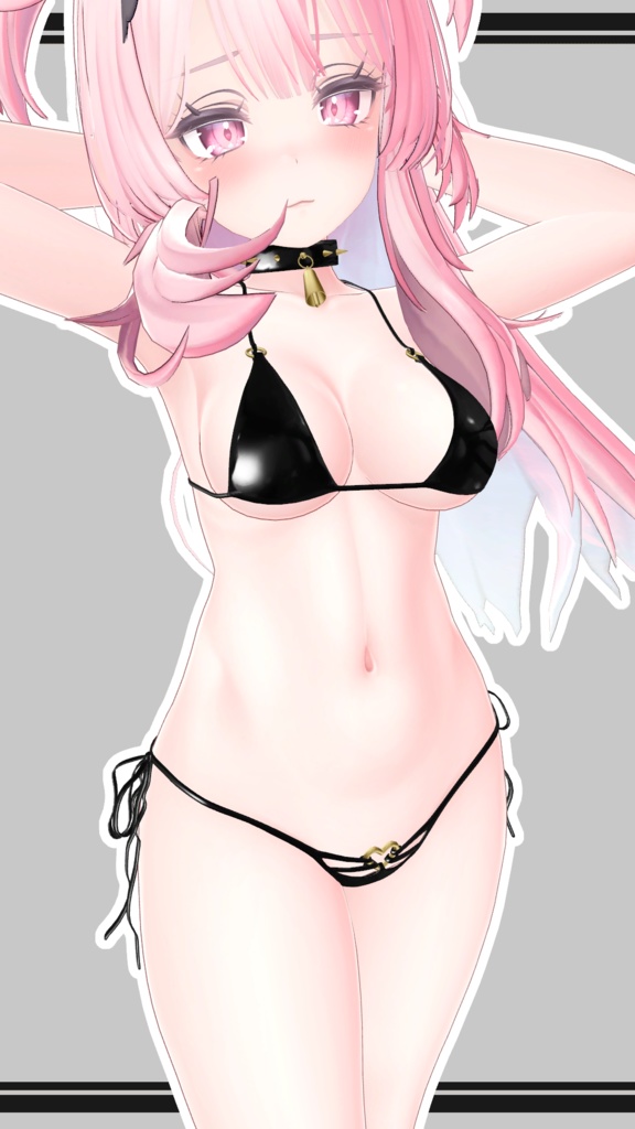 【セレスティア用】Cow Bikini and Collar for Selestia