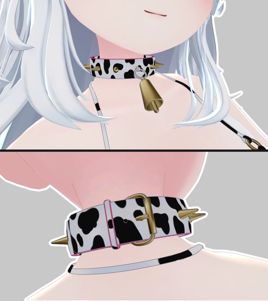 【ルルリア用】Cow Bikini and Collar for Luruleah