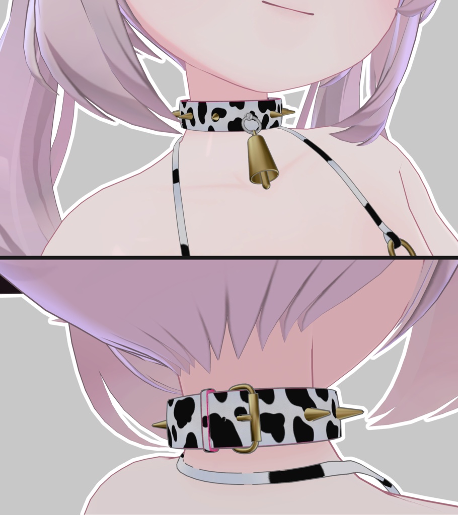 【カリン用】Cow Bikini and Collar for Karin