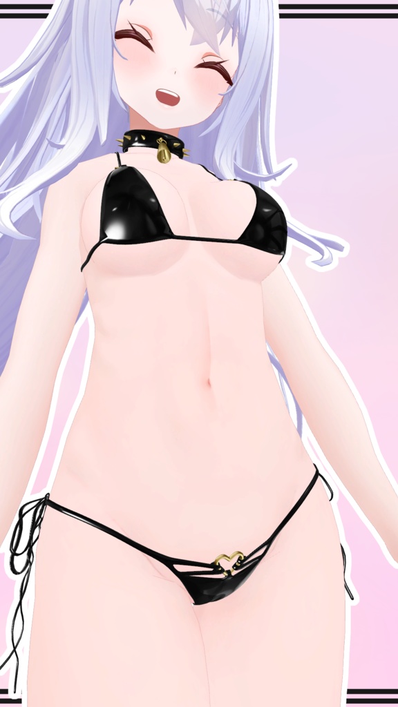 【INABA用】Cow Bikini and Collar for INABA
