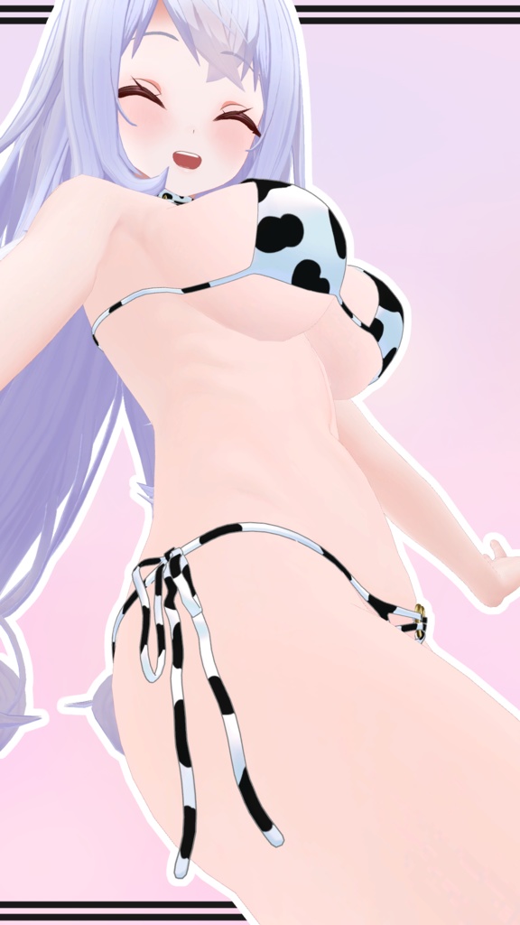 【INABA用】Cow Bikini and Collar for INABA