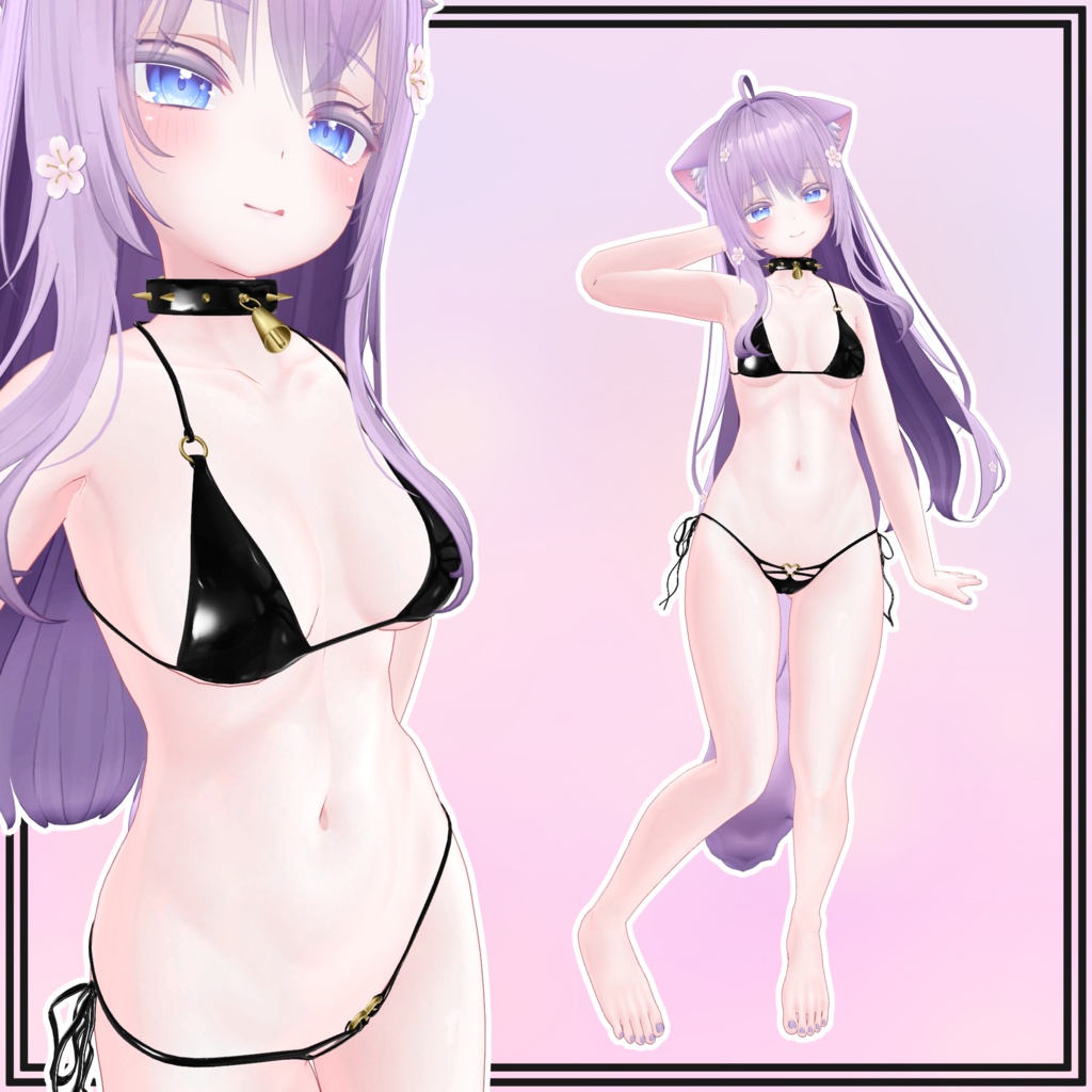 【萌用】Cow Bikini and Collar for Moe