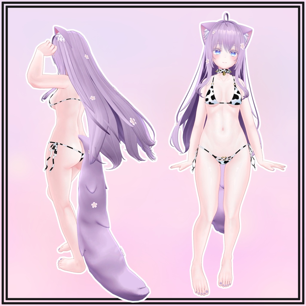 【萌用】Cow Bikini and Collar for Moe