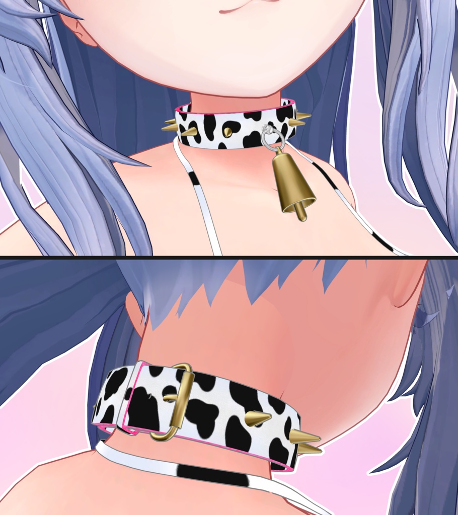 【桔梗用】Cow Bikini and Collar for Kikyo with Giant Breasts 缩略图 5