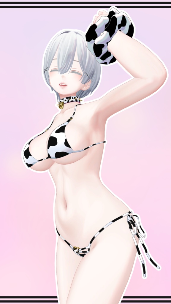 【森羅用】Cow Bikini and Collar for Shinra