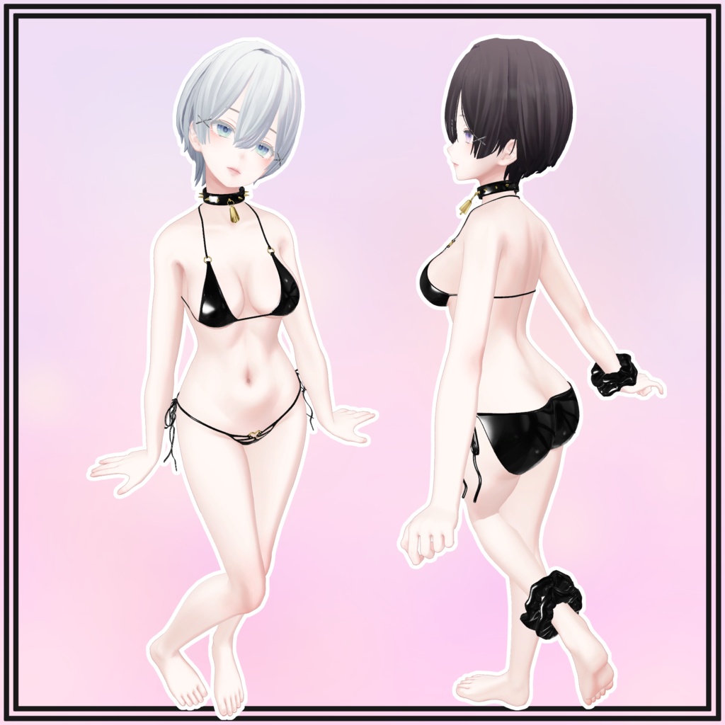 【森羅用】Cow Bikini and Collar for Shinra