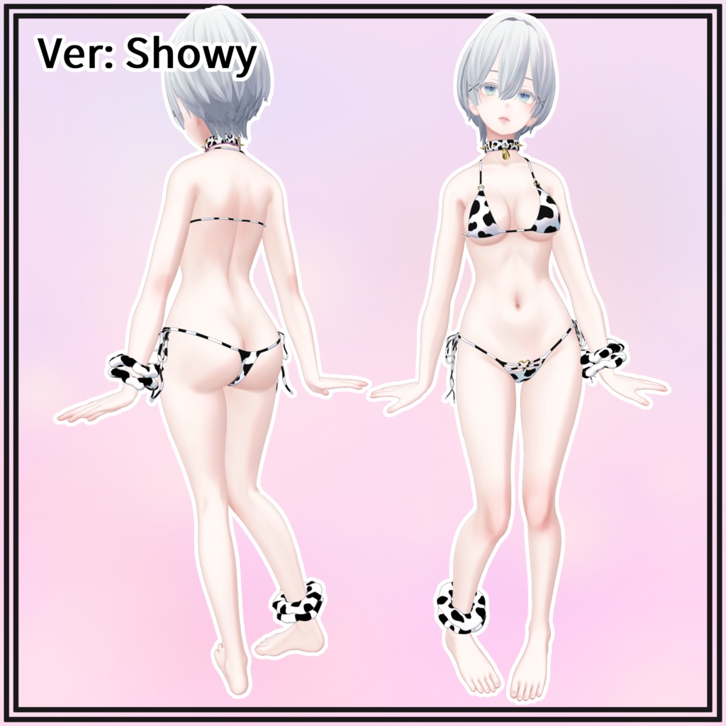 【森羅用】Cow Bikini and Collar for Shinra