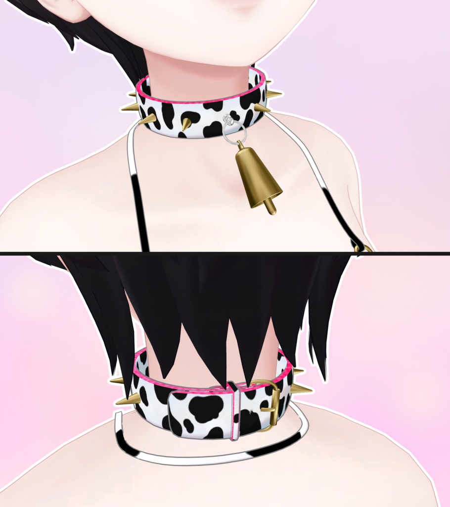 【森羅用】Cow Bikini and Collar for Shinra