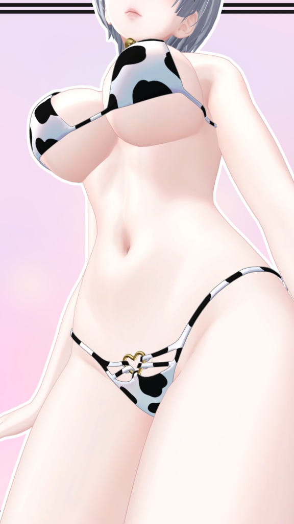 【森羅用】Cow Bikini and Collar for Shinra