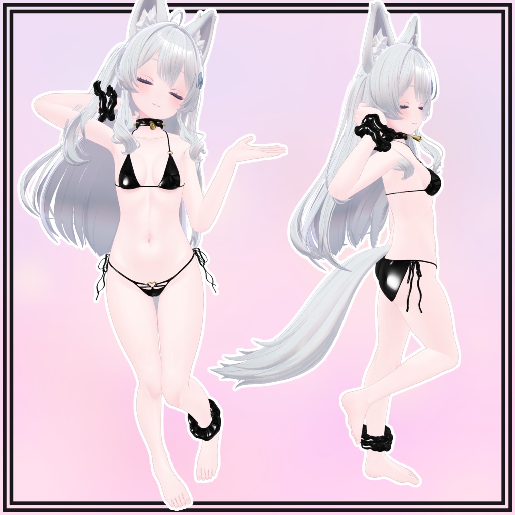 【ライム用】Cow Bikini and Collar for Lime