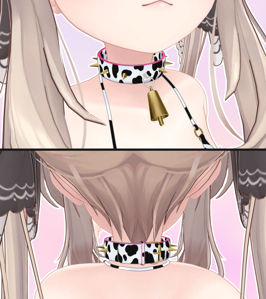 【マヌカ用】Cow Bikini and Collar for Manuka
