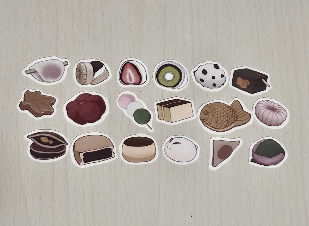 たべものフレークシール