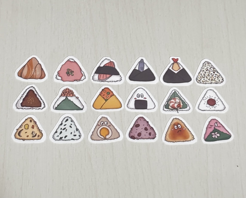 たべものフレークシール