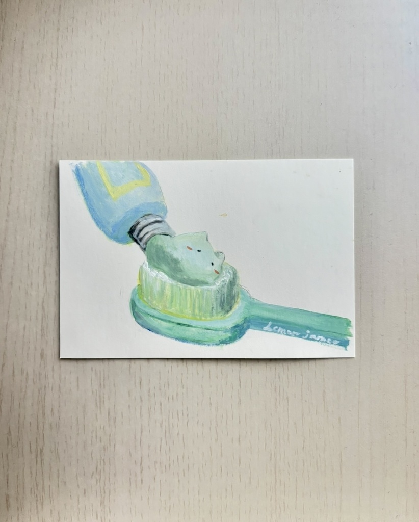 アクリル水彩原画（はみがき）