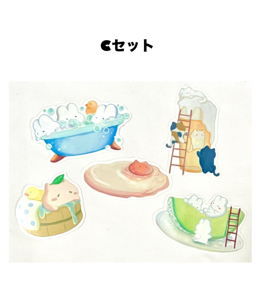 ステッカーセット(アナログイラスト)A〜F