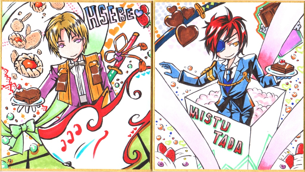 【華】イラストオーダー(小色紙)