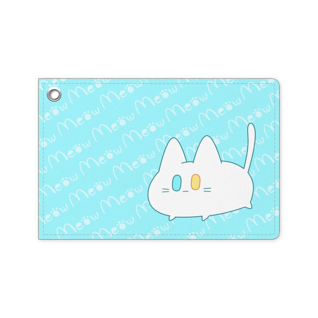 パスケース：Meow　ホワイト