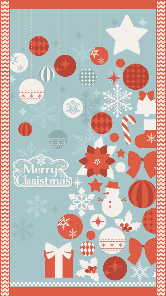 【配信素材】クリスマス配信向け背景&ロゴset(縦型有り)