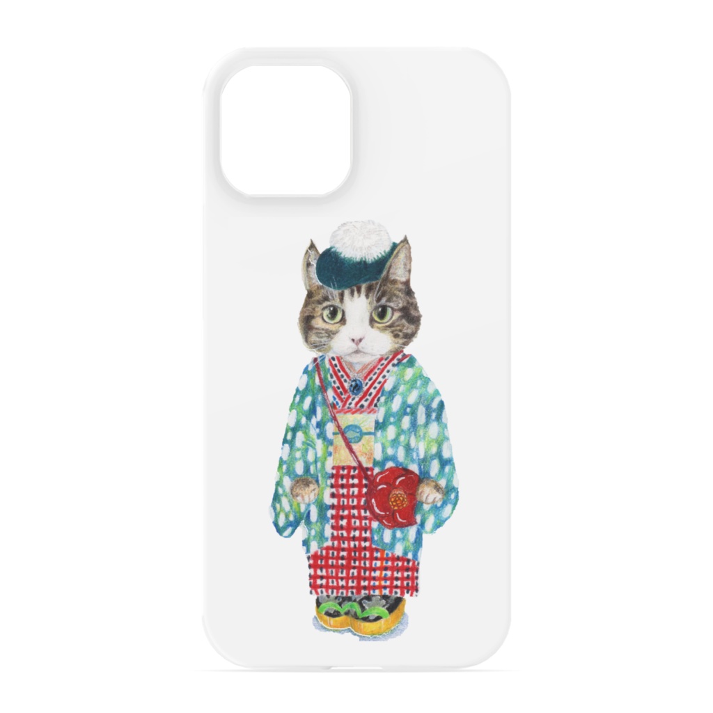 【iPhoneスマホカバー】猫「ローズマリーさん」