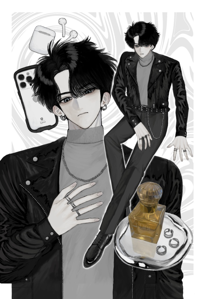 ポストカードA 离麻(りまくん)