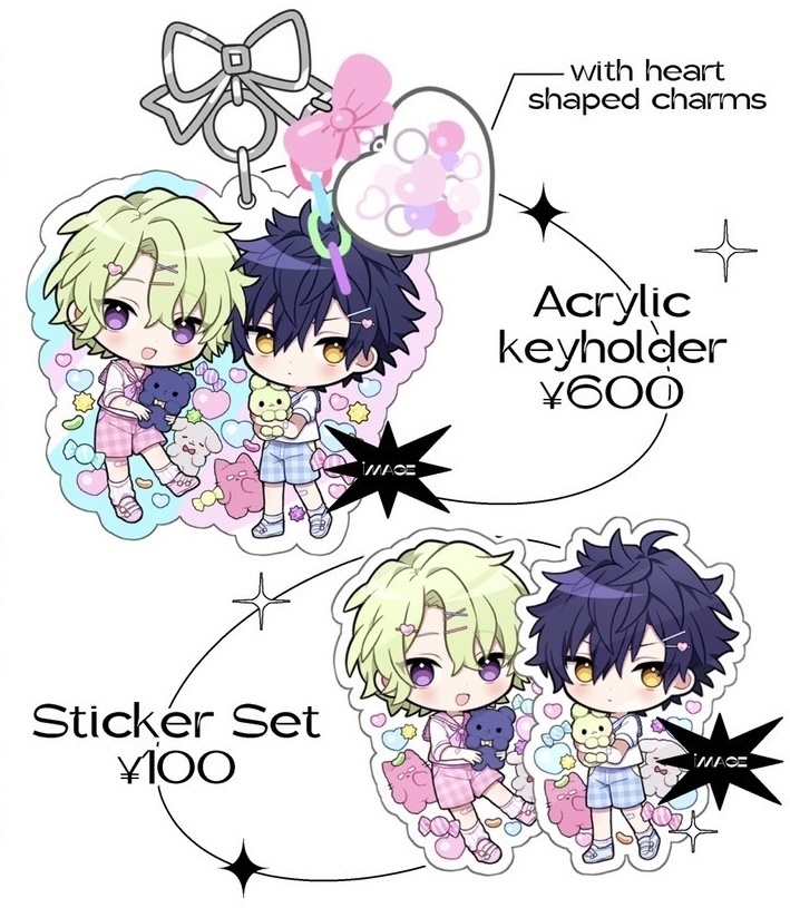 Eveアクキーとステッカー