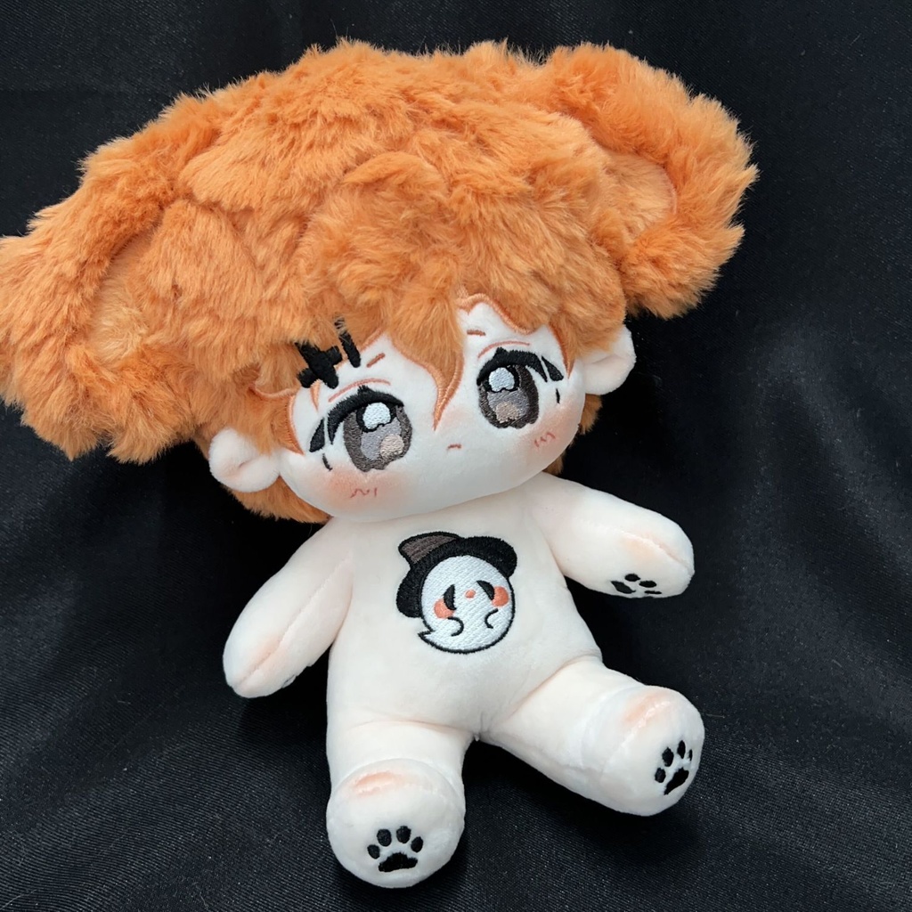 無属性 ぬいぐるみ 20cm 着せ替えぬいぐるみ 小詭橘 獣耳付け女の子 オレンジ色の髪黒い瞳着せ替え人形 綿人形 コットンドール キャラクターぬいぐるみ