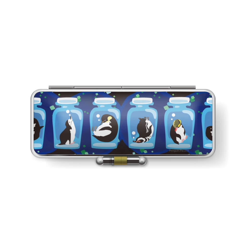 瓶詰めペンギンの印鑑ケース