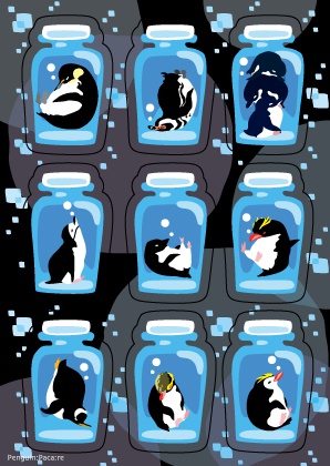 瓶詰めペンギンシール（透明）