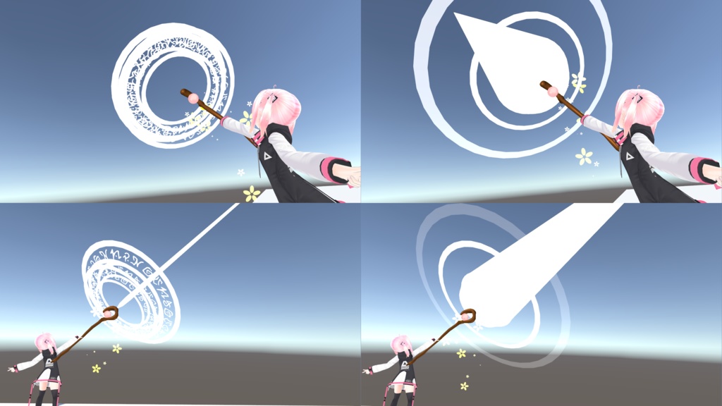 VRChat用魔法Particle「Quest対応魔法セット」