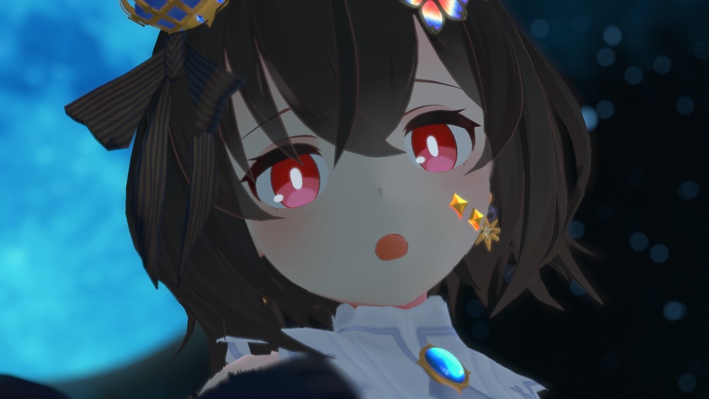 VRChat想定アクセサリー「辿星のイヤリング」