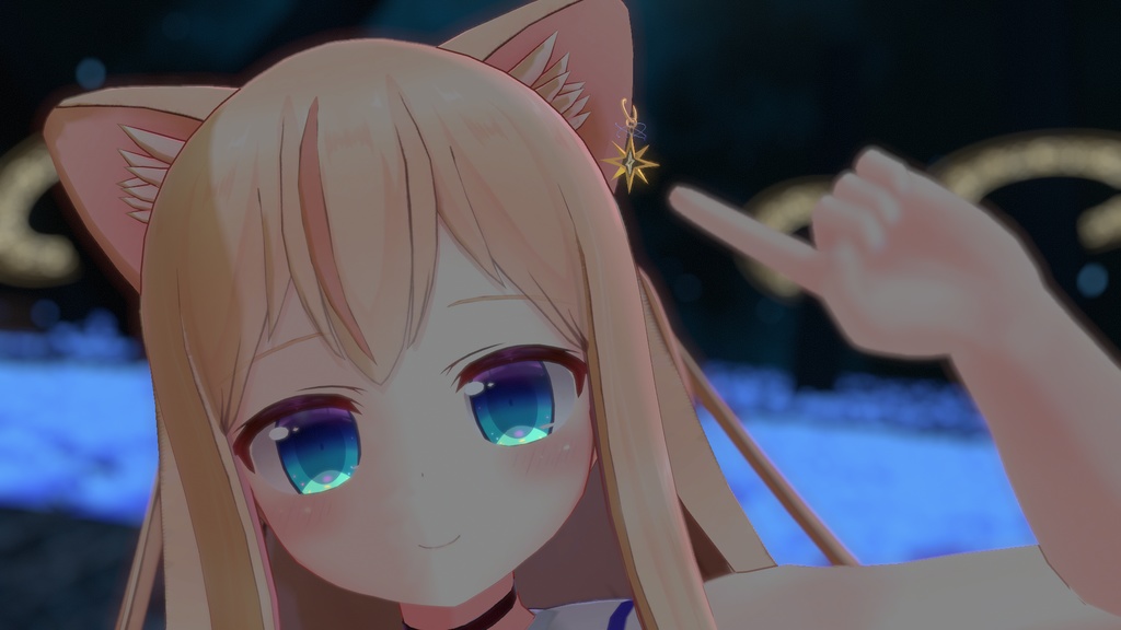 VRChat想定アクセサリー「辿星のイヤリング」